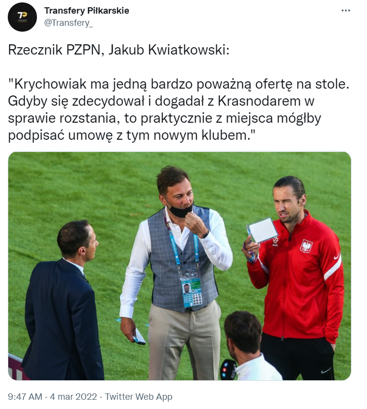 PIERWSZA OFERTA dla Grzegorza Krychowiaka już ''LEŻY NA STOLE''
